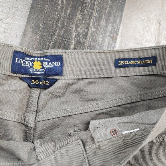 Mens Lucky Brand 329 Classic Straight size 36x30 Mid Rise Denim Jeans - Picture 5 of 10